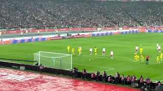 Mecz Polska-Szwecja Gol Roberta Lewandowskiego z rzutu karnego na 1:0 Chorzów 29.03.2022r.