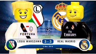 LEGO Legia Warszawa 3 - 3 Real Madrid Champions League 2016 / 2017 Group F