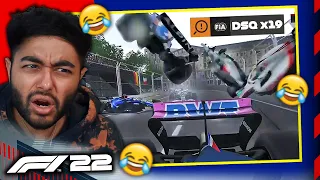 19 DSQs IN THE BIGGEST GLITCHES ON F1 22 GAME YET!