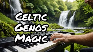 Magical Celtic Music on Yamaha Genos | Powercourt Waterfall, Ireland