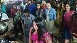 Vijay Tv Mouna Ragam Serial Actress Raveena Kuthu Dance In Kulasai | Kulasai Dasara 2022