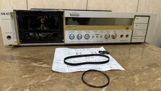 Change Belt Drive Cassette Deck Akai - F31, F51, F71  to the Door and Cabestan mecanism - Part 5