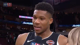 Giannis Antetokounmpo Postgame Interview - Bucks vs Rockets | October 24, 2019 | 2019-20 NBA Season