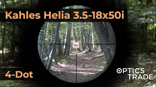 Kahles Helia 3.5-18x50i Reticle 4-Dot | Optics Trade Reticle Subtensions