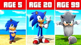 Surviving 99 YEARS As SONIC In GTA 5 RP! (Challenge)