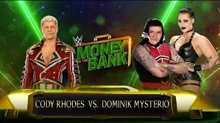 Cody Rhodes vs  Dominik Mysterio : Money in the Bank 2023