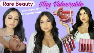 Get Ready with Me ft. NEW RARE BEAUTY STAY VULNERABLE COLLECTION FIRST IMPRESSIONS! FULL SWATCHES!