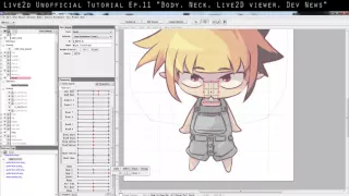 Live2D Cubism 2.0 tutorial (2015) - Ep.11 "Neck, Body, L2DViewer, Dev News"