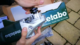 Unpacking / unboxing angle grinder 230mm Metabo WE 2200-230 606437000