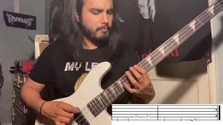 Trve Black Metal BASS Guitar Play Through mini Lesson FREE Tabs (Links in description)