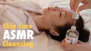 [ENG ASMR] Skin Care & Makeup Removing  for my sister [whisper]