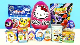 СЮРПРИЗ MIX! ЯЙЦО Hello Kitty, ASMR, My little pony, Буба, Котики, Фиксики Unboxing Kinder Surprise