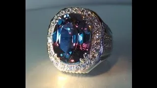 Natural Alexandrite Ring 12.5 cts