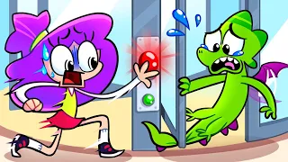 Revolving Door Safety 🙂 Funny English for Kids!