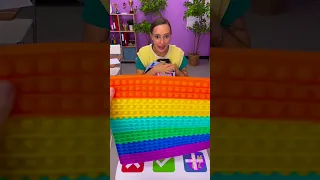 🌈POP IT! TRADING GAME🌈 || Viral TikTok FIDGET TRADING GAME || Playing with the nerd #shorts
