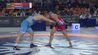 Qual. GR - 97 kg: A. OMAROV (CZE) v. Z. DZIHASOV (UKR)