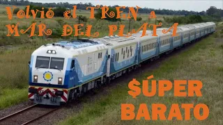 Volvió el TREN a MAR DEL PLATA | Seis horas de viaje con PASAJES SÚPER BARATOS