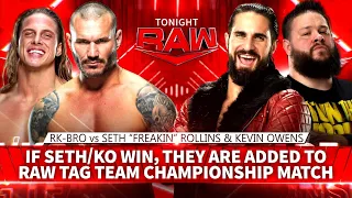 RK-Bro vs Seth "Freakin" Rollins & Kevin Owens (Tag Team - Full Match)
