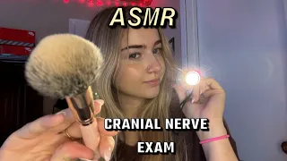 ASMR Craniel Nerve Exam! (very fast and chaotic)