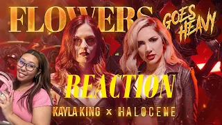REACTION: Miley Cyrus- Flowers (ROCK Cover by KAYLA KING & Halocene)
