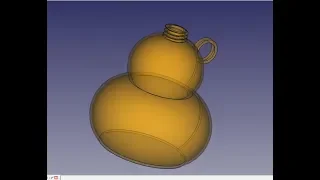 FreeCad Бутылка