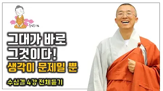 수심결 4강 전체 - 그대가 바로 그것이다, 생각이 문제를 만든다, 허공꽃의 비유, 깨달음과 신통력