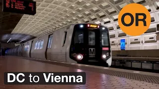 Riding WMATA Metrorail Orange Line, Washington DC to Vienna, Kawasaki Trains