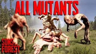 Sons Of The Forest | All Mutants So Far [TILL PATCH 9]