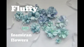 🌺 Fluffy foamiran flowers with Lady e Flower 004 dies 🌺 #flowers #foamiranflowers