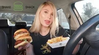 SHAKE SHACK mukbang! (burgers & cheese fries)