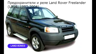 Предохранители и реле для Land Rover Freelander (L314; 1997-2006)
