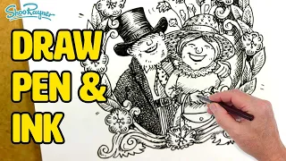 Illustrating children's books in pen and ink