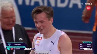 Karten Warholm | World record 400m hurdles in 46,70 | 01.07.2021, Diamond League Oslo