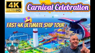 ULTIMATE CARNIVAL CELEBRATION FULL SHIP TOUR IN 4K, LATEST, TOP RANKED TOUR