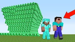 НУБ И ПРО ПРОТИВ ЦУНАМИ ИЗ ИЗУМРУДОВ В МАЙНКРАФТ ДОМ ЛОВУШКА В MINECRAFT ТРОЛЛИНГ МУЛЬТИК НУБИК