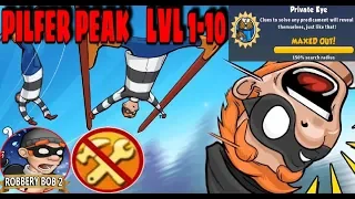 PERFECT COMPLETE | Robbery Bob 2: Double Trouble - Pilfer Peak Lvl. 1-10 - iOS / Android Gameplay