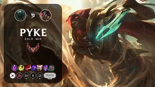 Pyke Mid vs Twisted Fate - KR Grandmaster Patch 13.4