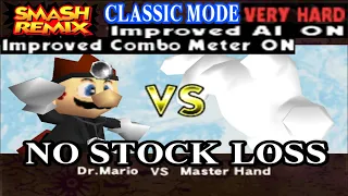 Smash Remix - Classic Mode Gameplay with Dr. Mario (VERY HARD) No stock loss