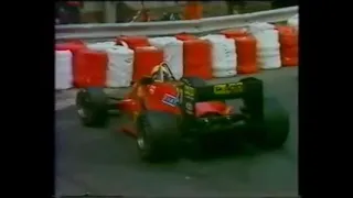 Riccardo Patrese & Nelson Piquet crash Monaco 1985