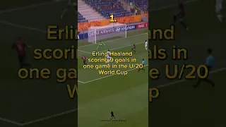 Erling Haaland Scoring 9 Goals In One Match #football #shorts #haaland #worldcup #highlights