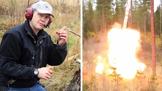 Cutting down a tree with Swedish dynamite