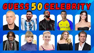 Guess the 50 Celebrities in 5 second - Celebrity QUIZ