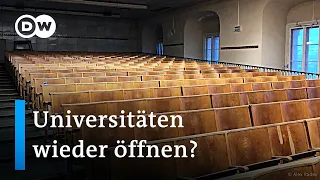 Trotz Corona: Studierende wollen zurück in die Uni | DW Nachrichten