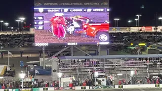 Final laps and Myatt Snider Daytona crash from the stands - 2022 Xfinity Series