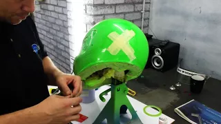 Step by step custom race helmet