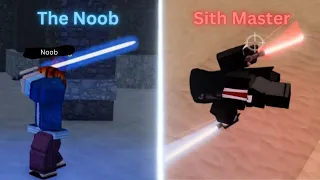 Types of people in Roblox Saber Showdown