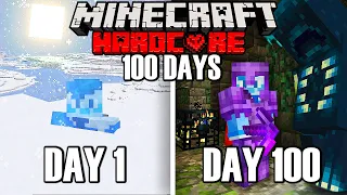 I Survived 100 Days in a Modded FROZEN WASTELAND in Minecraft