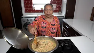 Making simple and delicious homemade chicken and mushroom pie using store bought puff pastry