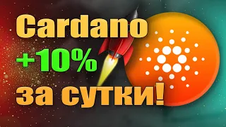 Cardano +10%! Рост криптовалюты! Новости криптовалюты!