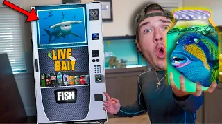 BUYING ALL THE FISH From The LIVE FISH VENDING MACHINE! (do not press)